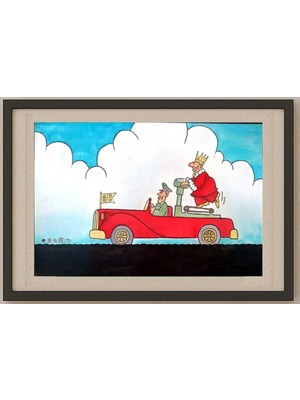 Karikatural Li Guangjun 29X21CM Orijinal Karikatür Tablo