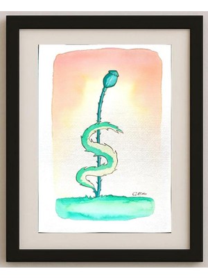 Karikatural Miroslav Gerencer 29X21CM Orijinal Karikatür Tablo