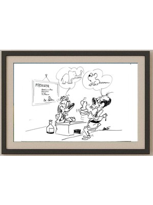 Karikatural Branko Prehuzic 29X21CM Orijinal Karikatür Tablo