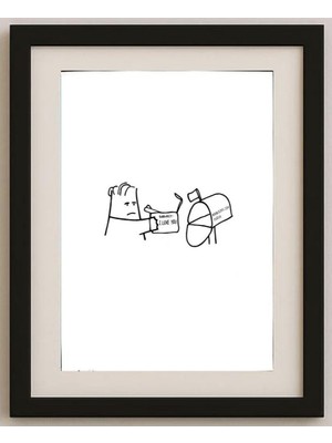 Karikatural Eldes De Paula 29X21CM Orijinal Karikatür Tablo