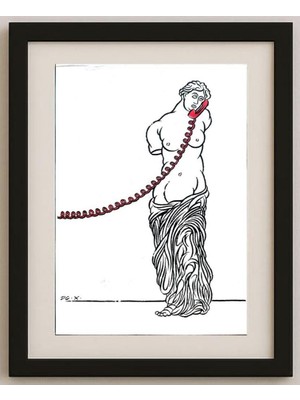 Karikatural Dachuan Xiao 29X21CM Orijinal Karikatür Tablo