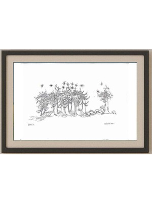 Karikatural Josip Minks 43X30CM Orijinal Karikatür Tablo