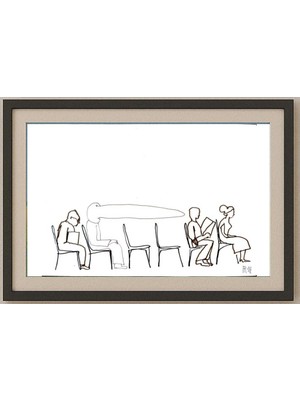 Karikatural Fedor Kritovak 29X21CM Orijinal Karikatür Tablo