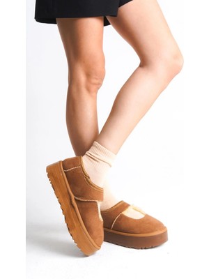 Natural Shoes Carren Siyah Süet Bot