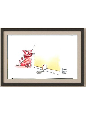 Karikatural Gianni Audisio 29X21CM Orijinal Karikatür Tablo