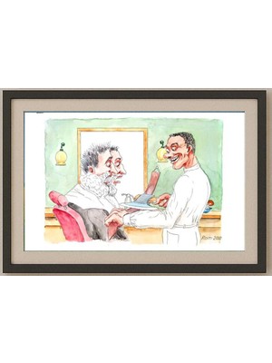 Karikatural Romanov Vladimir 29X21CM Orijinal Karikatür Tablo