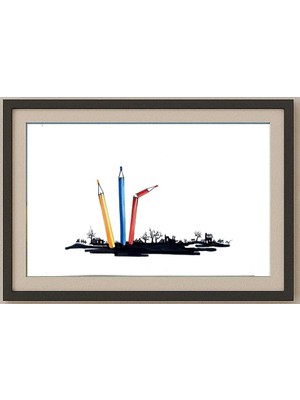 Karikatural Mathye Dre 29X21CM Orijinal Karikatür Tablo