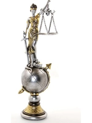 Khi-Zai Polyester Dünya Küre Üzerinde Adalet Biblosu Model 1