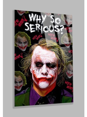 Marsilyan Ultra Yüksek Çözünürlüklü Joker  Tablosu 4mm Kırılmaz Cam Tablo, Ev Hediyesi