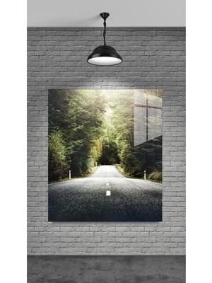 Marsilyan Orman Manzaralı Cam Tablo