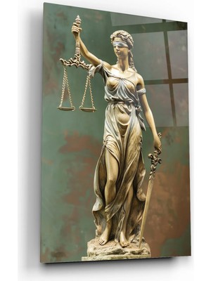 Marsilyan Avukat Ofisine Hediye Themis Heykeli Adalet Heykeli Kırılmaz Cam Tablo Ev Ofis Iş Yeri Hediryesi