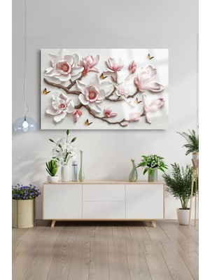 Marsilyan Ultra Yüksek Çözünürlüklü Cam Harika Çiçek Tablosu Kırılmaz Cam Tablo Ev, Salon, Hediyesi