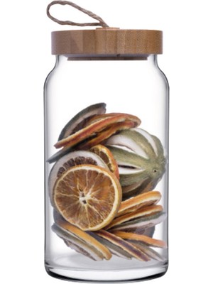 Paşabahçe Woody Bambu Kapaklı Kavanoz 1130 cc 3 Adet