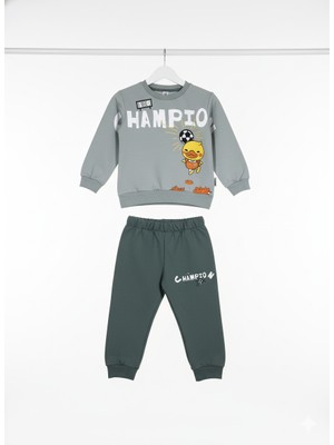 Selvira Baskılı Eşofman Takımı | Unisex Sweatshirt ve Alt Seti