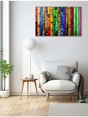 Marsilyan Boyalı Ahşap Cam Tablo