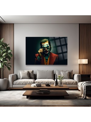 Marsilyan Joker Kırılmaz Lüks Cam Tablo Ultra Yüksek Renkler Genç Odası Cam Tablo