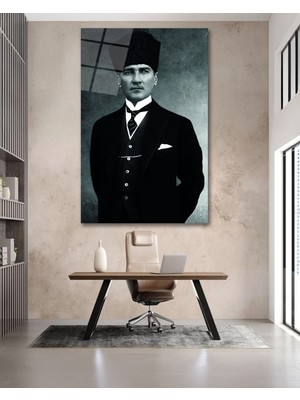 Marsilyan Atatürk Cam Tablo