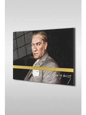 Marsilyan Atatürk Özel Tasarım 15 Yatay Cam Tablo