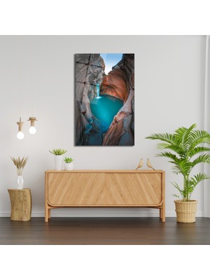 Marsilyan Doğa Şelale Cam Tablo