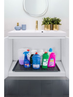 Vivenda Çok Amaçlı Ayakkabı Tepsisi, Dolap İçi Plastik Altlık, Plastik Düzenleyici, 35 x 71 cm