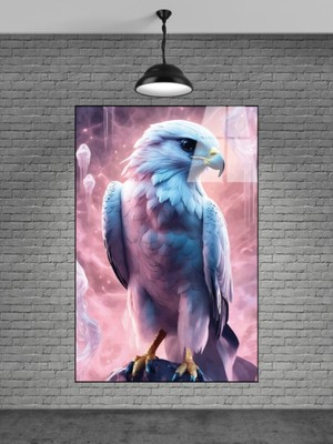 Marsilyan Beyaz Kartal Cam Tablo Ev Dekorasyon,balkon Dekorasyonu,dekoratif,duvar Tablo,mutfak Tablo
