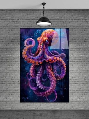 Marsilyan Ahtapot Cam Tablo Ev Dekorasyon,balkon Dekorasyonu,dekoratif,duvar Tablo,mutfak Tablo