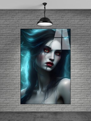 Marsilyan Zombi Kadın Cam Tablo Ev Dekorasyon,balkon Dekorasyonu,dekoratif,duvar Tablo,mutfak Tablo