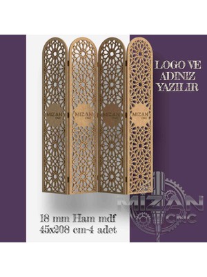 Mizan Mzn Ahşap Seperatör, Paravan, Panel