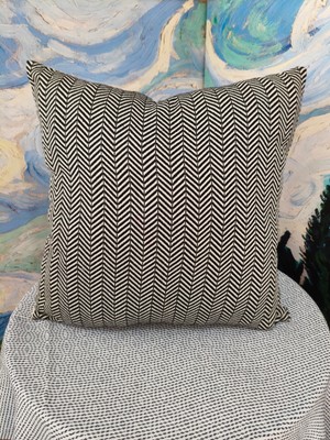 A5 Home Polaroo 45X45 Pamuk-Keten Dekoratif Kırlent Dolgulu 2 Adet