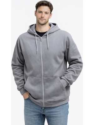 Mastiff Çift Cepli 3 Iplik Fermuarlı Hırka