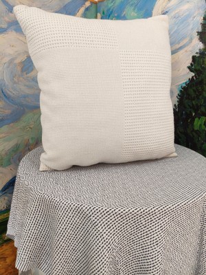 A5 Home Polaroo 45X45 Pamuk-Keten Dekoratif Kırlent Dolgulu 2 Adet