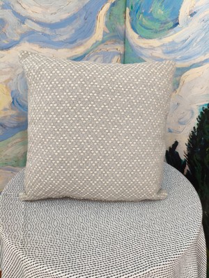 Polaroo 45X45 Pamuk-Keten Dekoratif Kırlent Dolgulu 2 Adet