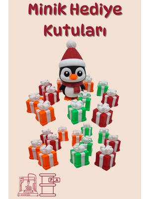 HayalEtGelsin3D Minik Hediye Kutuları Dekoratif Figür