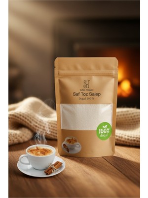 Doğal 100 % Saf Sahlep ( 125 gr ) Toz Salep Meşhur Bucak Sahlebi Dondurma Salebi