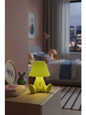 FS Candle & Home Fs Goofy - Dekoratif Ultra Hafif 3D Baskı USB Şarjlı LED Işıklı Masa ve Gece Lambası