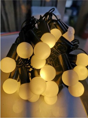 Mini Top LED Boncuk 5 Metre 28 LED Fişli Gün Işığı Dekoratif Aydınlatma
