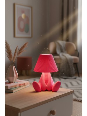 FS Candle & Home Fs Goofy - Dekoratif Ultra Hafif 3D Baskı USB Şarjlı LED Işıklı Masa ve Gece Lambası