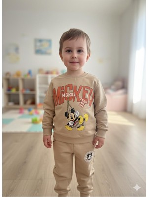 Butik Erkek Çocuk %100 Pamuklu Alt - Üst 2'li Takım