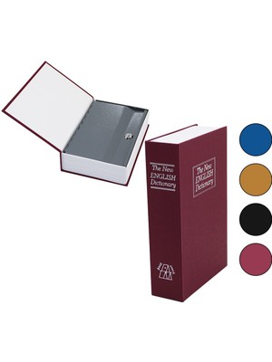 Marsilyan BÜYÜK=240X155X55MM Kitap Modeli Kilitli Kasa - Kumbara (4940)