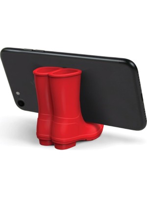 Brentino Bot Şeklinde Silikon Masaüstü Telefon Tutucu Stand Kaymaz Dekoratif Ayakkabı Tasarım Aparatı