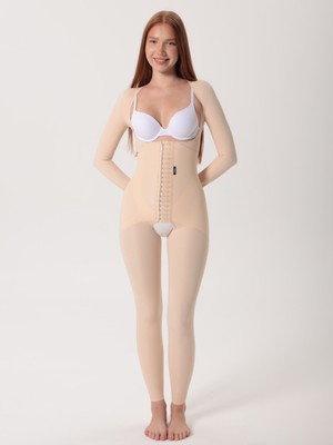 HA-128 Kopçalı Kollu Ayak Bileği Korse Medikal Liposuction Karın Germe Doğum Sonrası Bariatrik Korse