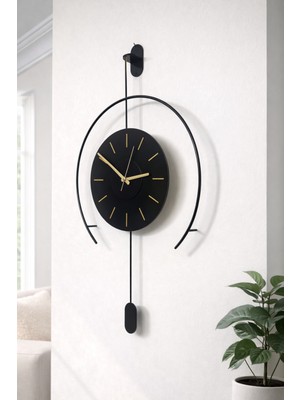 Neomark ' Vetra Black ' Dekoratif Duvar Saati