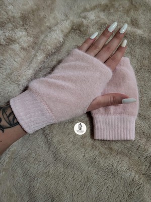 Can Shine Accessories Peluş Yumuşak Parmaksız Kışlık Eldiven