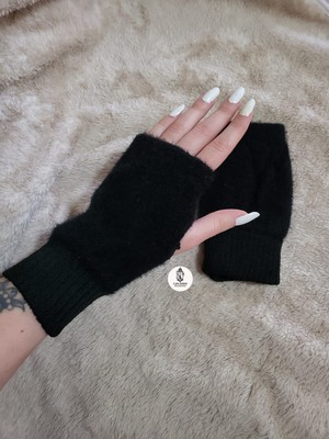 Can Shine Accessories Peluş Yumuşak Parmaksız Kışlık Eldiven