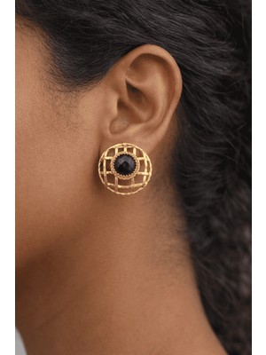 Feyz Tasarım Ametist Küpe