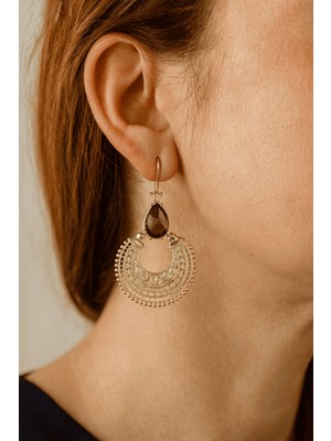 Feyz Tasarım Feyz Mistik Hilal Küpe