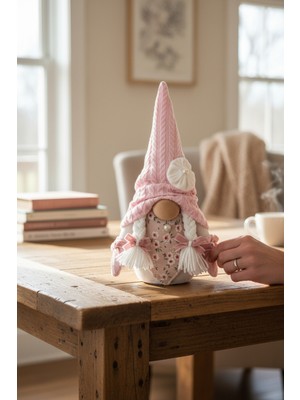 Vanilya Gift Dekoratif Şans Cücesi Ev Ofis Dekoru-Spring Girl 35 cm