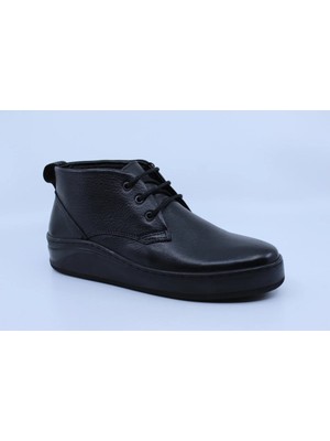 Papuccu 1146 Siyah Kadın Deri Bot