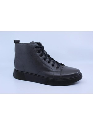 Papuccu 1065 Gri Erkek Deri Bot