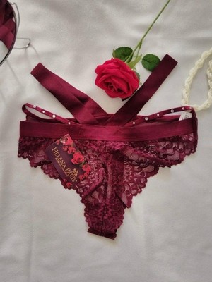 Helena Paris Kadın Sexi Dantel Tanga Külot